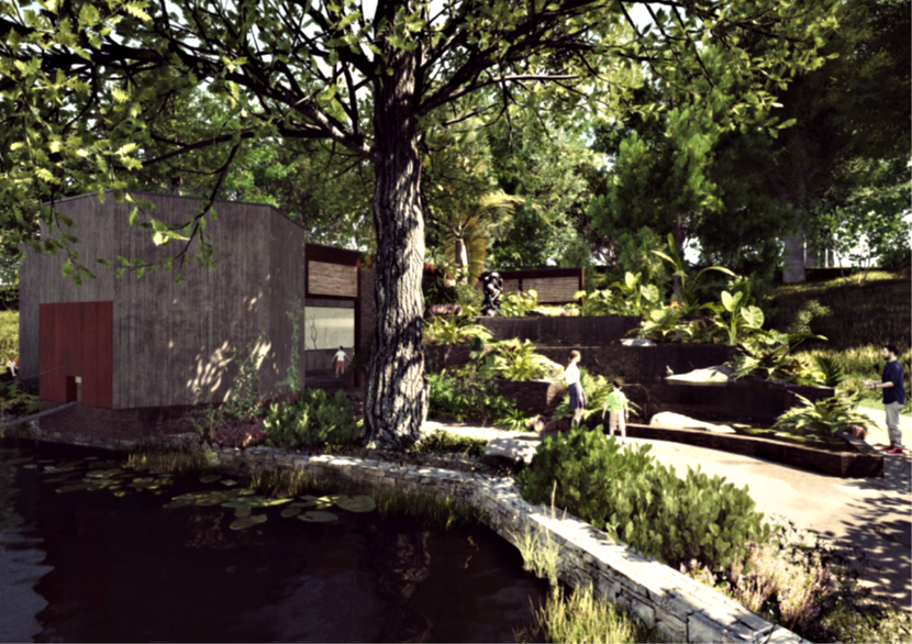 The renovation of the indoor habitat of Moloch gibbons about to finish, the visitors to observe the species in winter