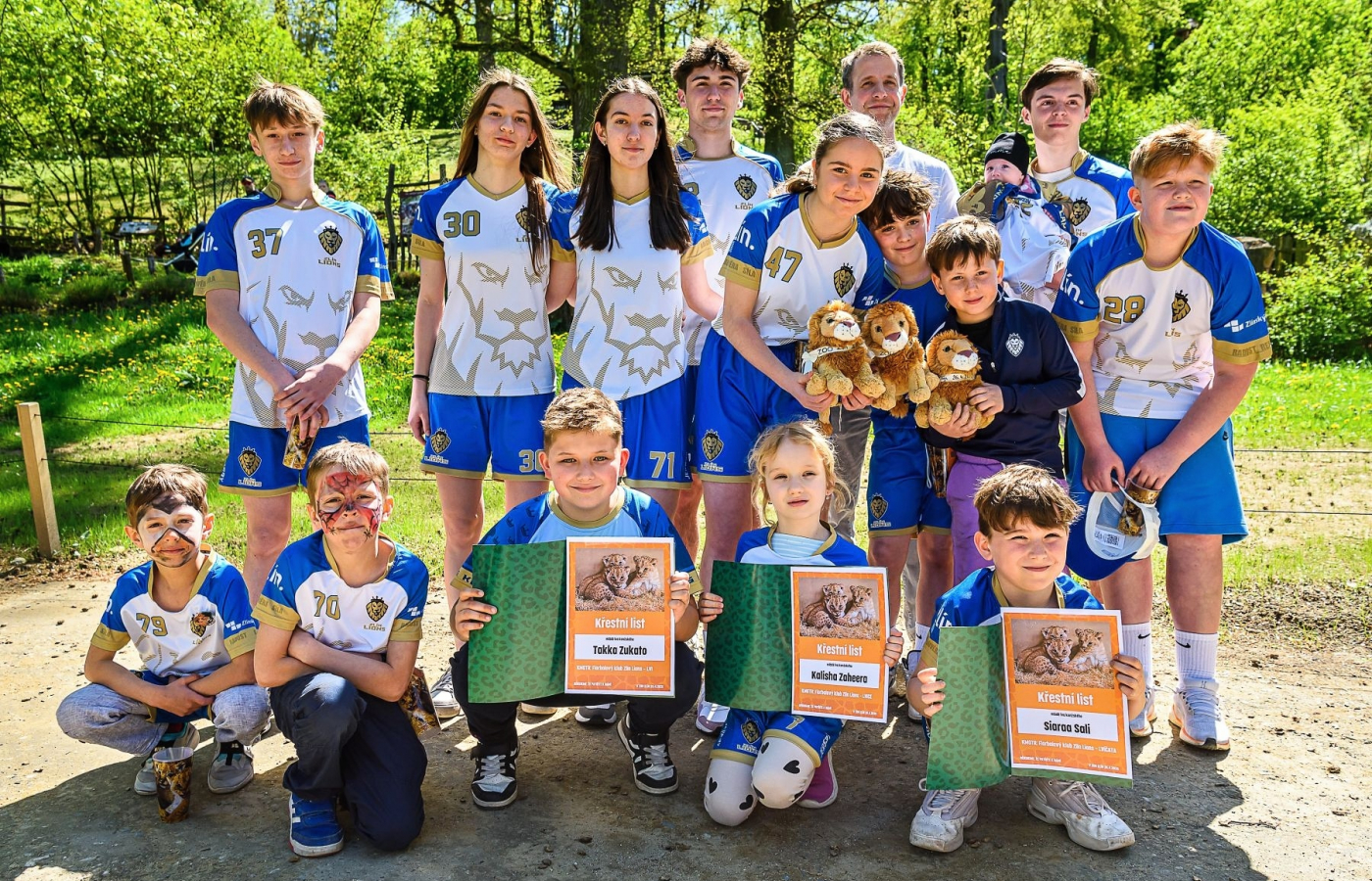 Trojlístek lvíčat pokřtili Zlín Lions