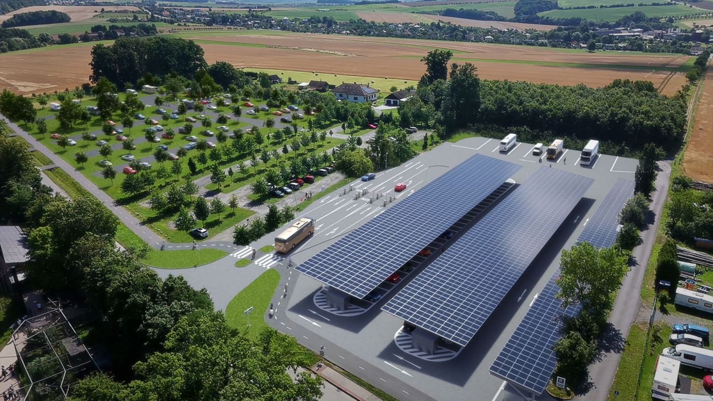 Proměna parkovacích ploch u sezónního vstupu