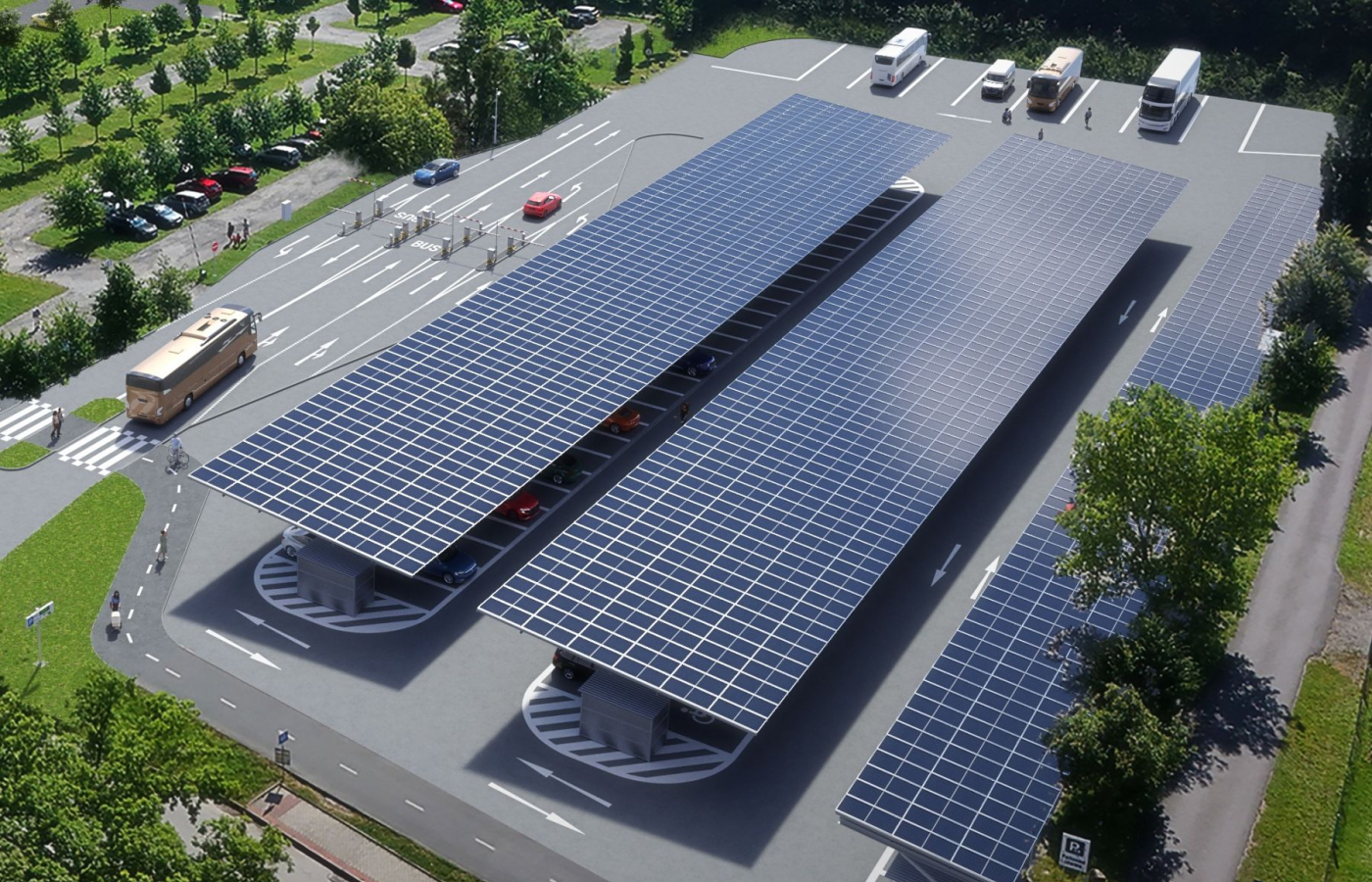 Proměna parkovacích ploch u sezónního vstupu