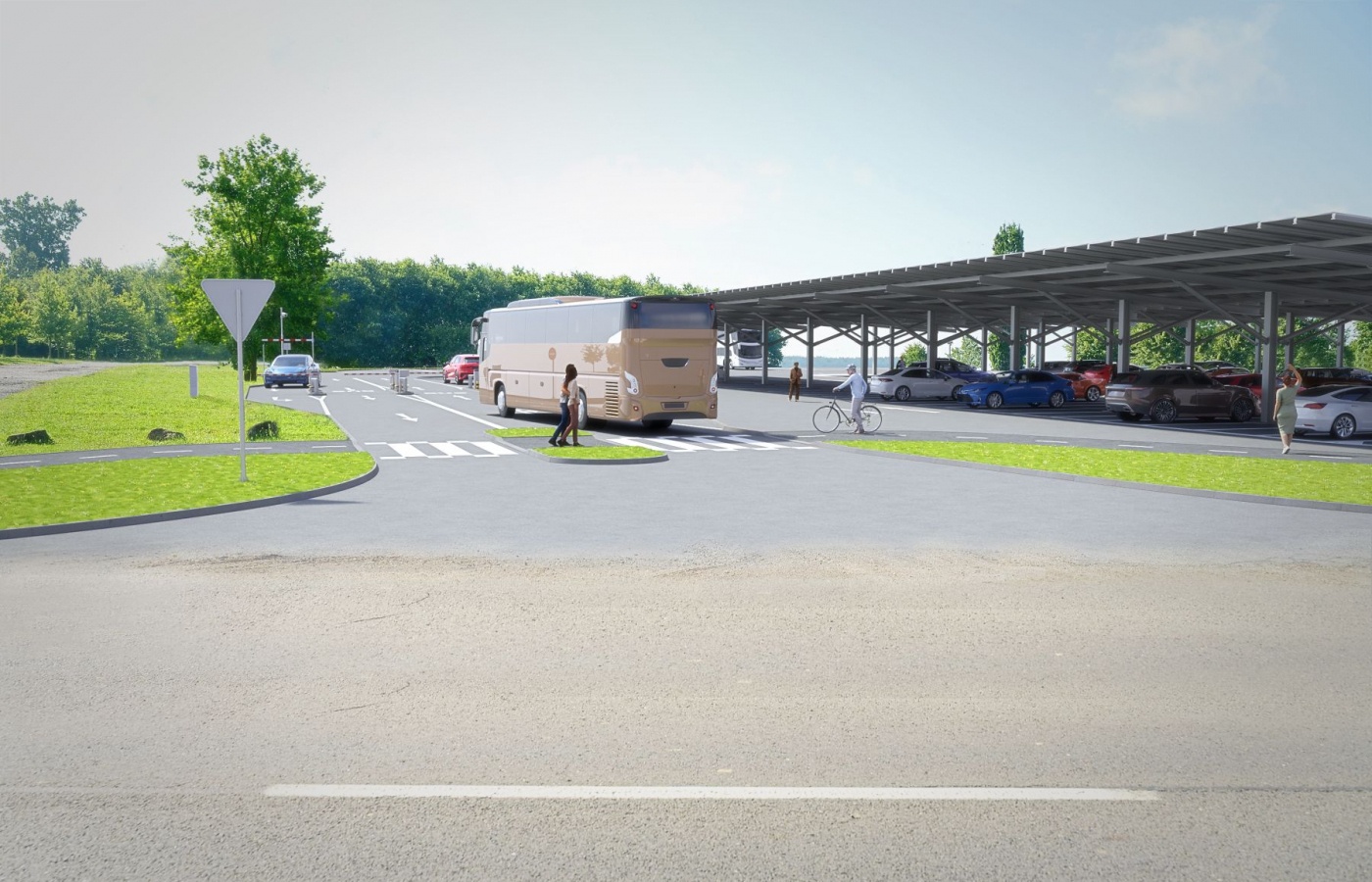 Parking changes at the seasonal entrance